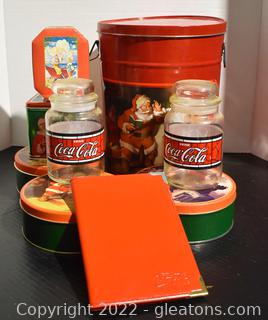 Make Your Christmas Goodie List and Package Them Up In this Coca-Cola Tin & Jar Lot